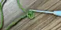 Drooping Leave Amigurumi Pattern step 3 - details and accessories