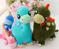 Dino Family Amigurumi Pattern step 1 - construction progress