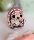 Tuk Tuk Armadillo Amigurumi Pattern step 1 - construction progress