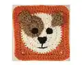Dog Granny Square Amigurumi Pattern step 1 - construction progress