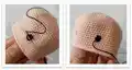 MIMOSA BABY Amigurumi Pattern step 3 - details and accessories