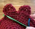 Hennifer Chicken Crochet Coaster Set Pattern step 3 - details and accessories