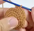 Crochet Sunflower Pattern step 4 - final assembly and finishing
