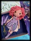 Iris Doll Amigurumi Pattern step 3 - details and accessories