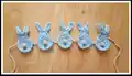 Bunny Garland Pattern step 1 - construction progress