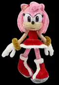 Amy Rose Amigurumi Pattern step 2 - assembly progress