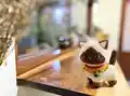 Toby - The Siamese Cat Amigurumi Pattern step 1 - construction progress
