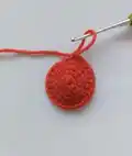SpaceBall Amigurumi Pattern step 2 - assembly progress