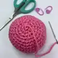 Pearodactyl Amigurumi Pattern step 2 - assembly progress