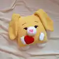 Pillow Bunny Amigurumi Pattern step 1 - construction progress