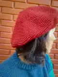 Cinnamon Beret Pattern step 1 - construction progress