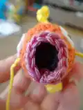 Magikarp Amigurumi Pattern step 4 - final assembly and finishing