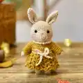 Victor Fox & Anna Bunny Amigurumi Pattern step 2 - assembly progress