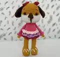 Fancy Dog Amigurumi Pattern step 1 - construction progress
