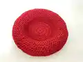 Easy Doughnut-Shaped Pet Bed Pattern step 1 - construction progress