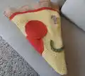 Pizza Blanket Pattern step 2 - assembly progress