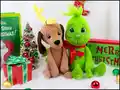 Baby Grinch Amigurumi Pattern step 1 - construction progress