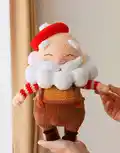 Le Pere Noel Amigurumi Pattern step 1 - construction progress