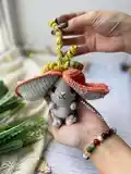Bunny-Carrot Amigurumi Pattern step 1 - construction progress