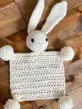 Boho Bunny Amigurumi Pattern step 1 - construction progress