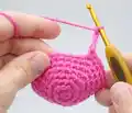 Florence the Flamingo Amigurumi Pattern step 4 - final assembly and finishing