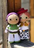 Buzz Lightyear Amigurumi Pattern step 1 - construction progress
